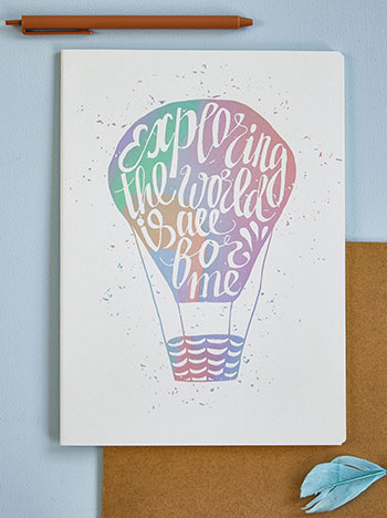 Σημειωματάριο με σχέδιο Β5 EQ1019.A108+3