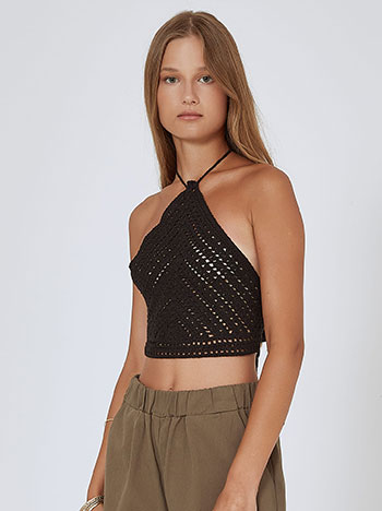 Celestino Πλεκτό crop top με δέσιμο SM0029.4054+1 2025