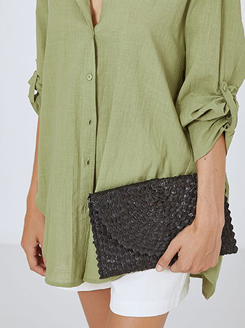 Ψάθινη τσάντα φάκελος SM0029.A105+1