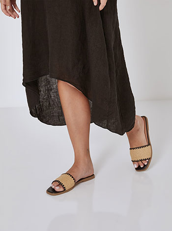 Oversized λινό φόρεμα SM7885.8573+1 φωτογραφία