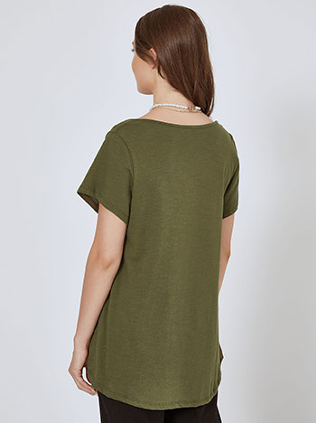 Oversized μπλούζα με καμπύλη στο τελείωμα SM9428.4163+8 φωτογραφία