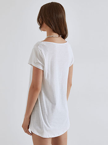 Oversized μπλούζα με καμπύλη στο τελείωμα SM9428.4163+1 φωτογραφία