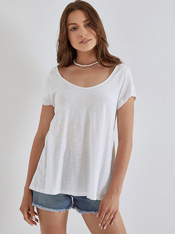 Celestino Oversized μπλούζα με καμπύλη στο τελείωμα SM9428.4163+1