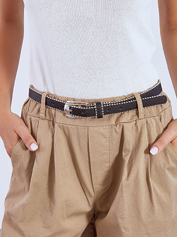 Celestino Ζώνη δερματίνης με μεταλλικά στοιχεία SN1018.A451+2