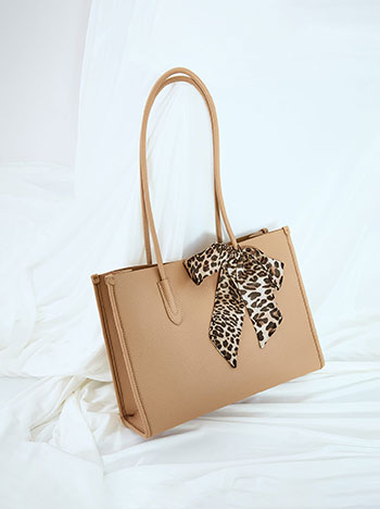 Τσάντα ώμου δερματίνης με μαντήλι SN1019.A201+2