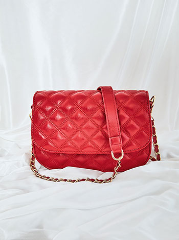 Τσάντα καπιτονέ με δύο λουριά ώμου SN1019.A202+2