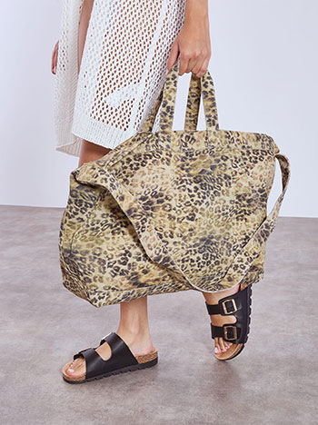 Τσάντα θαλάσσης λεοπάρ SN1019.A205+1