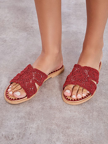 Σανδάλια με κροσέ πάνω μέρος SN1697.A256+3