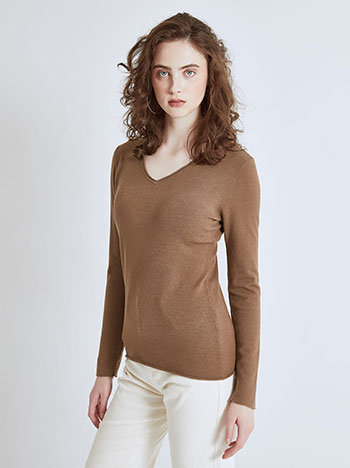 Πουλόβερ με αφινίριστες λεπτομέρειες SN1738.4003+3