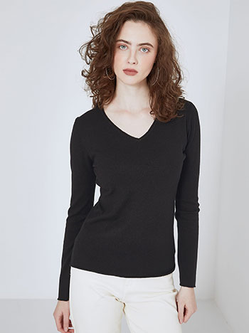 Πουλόβερ με αφινίριστες λεπτομέρειες SN1738.4003+1