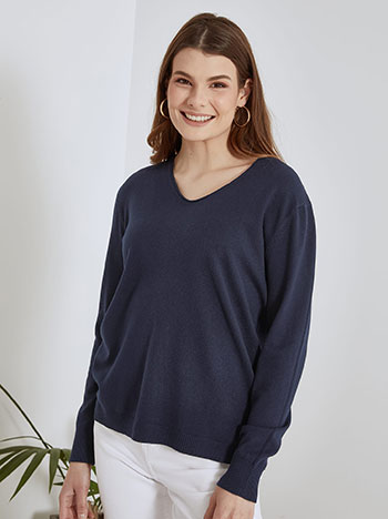 Celestino Πουλόβερ με γυριστή V λαιμόκοψη SN1738.4821+11