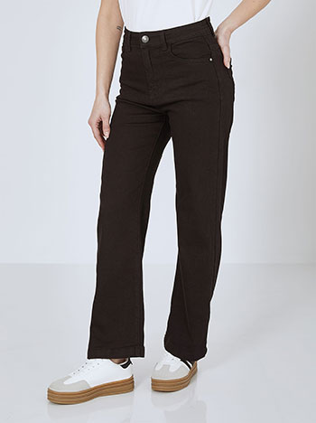 Τζιν μονόχρωμο wide leg SN179614111