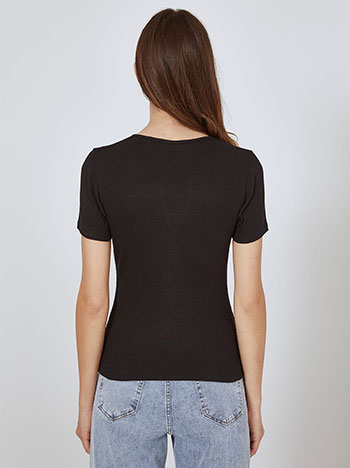 Μπλούζα ριπ με V άνοιγμα SN2022.4434+3 φωτογραφία