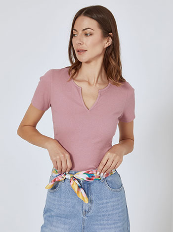 Μπλούζα ριπ με V άνοιγμα SN2022.4434+4