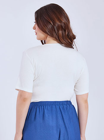 Μπλούζα ριπ με V άνοιγμα SN2022.4434+2 φωτογραφία