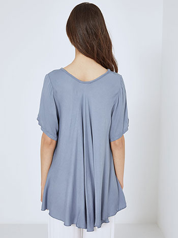 Μπλούζα oversized με V λαιμόκοψη SN7587.4191+5 φωτογραφία