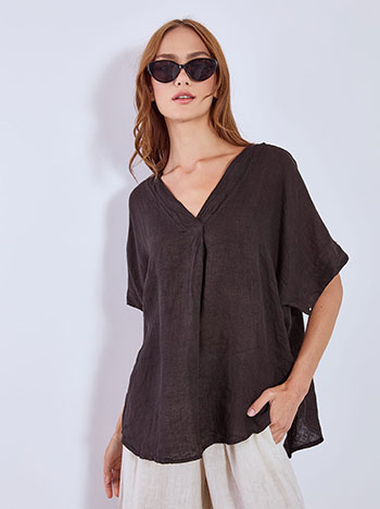 Μπλούζα από λινό SN7587.4580+3