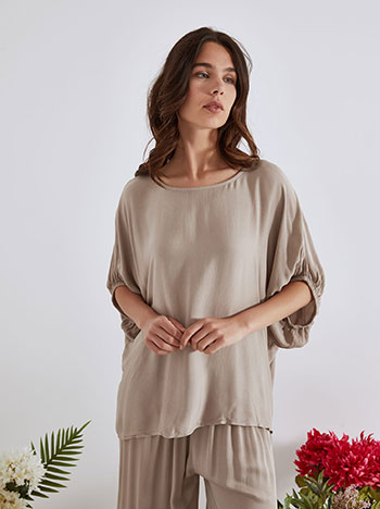 Μπλούζα με κουμπί στο πίσω μέρος SN7587.4838+2