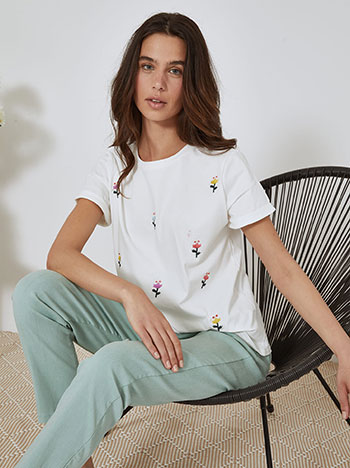Celestino T-shirt με κεντητές λεπτομέρειες SN7590.4260+1 2025