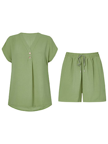 Σετ μπλούζα με πιέτα και σορτς SN7591.0002+4 φωτογραφία