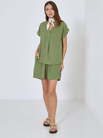 Σετ μπλούζα με πιέτα και σορτς SN7591.0002+4 φωτογραφία