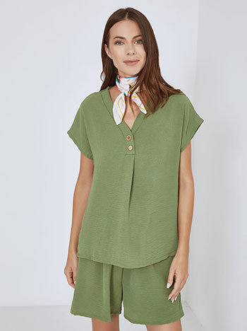 Σετ μπλούζα με πιέτα και σορτς SN7591.0002+4 φωτογραφία