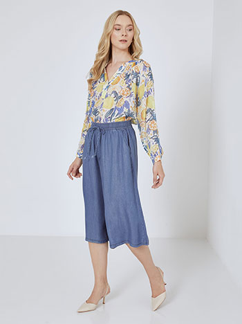 Celestino Ζιπ κιλότ με όψη denim SN7591.1247+1 2025
