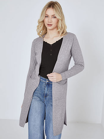 Ζακέτα μακρυμάνικη με τσέπες SN7599.5219+2