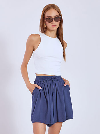 Σορτς ψηλόμεσο απο βισκόζη SN7613.1360+5