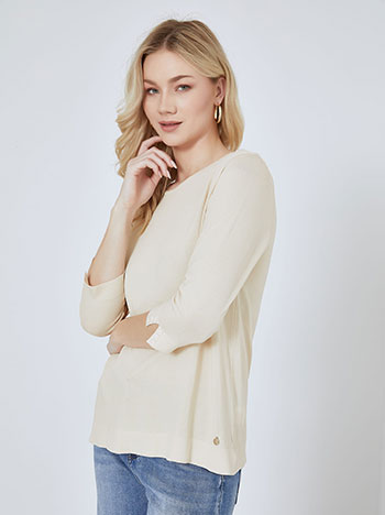 Μπλούζα με γυριστή λαιμόκοψη SN7616.4324+4