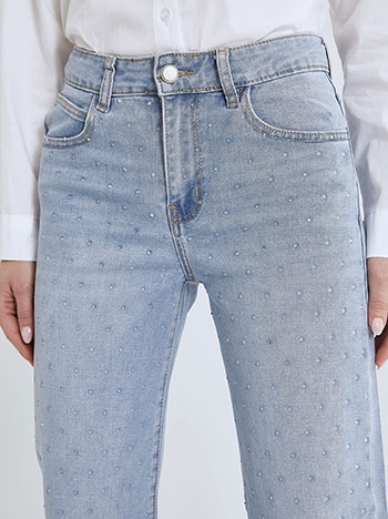 Celestino Τζιν wide leg με strass SN7617.1184+1 2025