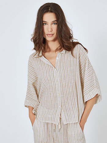 Celestino Πουκάμισο oversized ριγέ SN7639.3579+1 2025