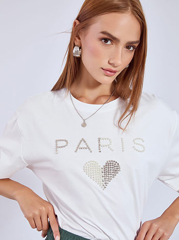 Μπλούζα με τρουκς και πέρλες SN7642.4065+1