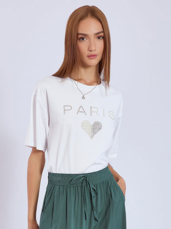 Μπλούζα με τρουκς και πέρλες SN7642.4065+1 φωτογραφία