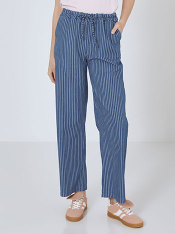 Celestino Τζιν wide leg ριγέ SN7743.1009+1 2025