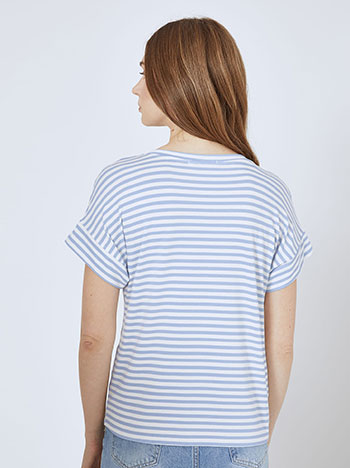 Μπλούζα κοντομάνικη ριγέ SN7743.4356+1 φωτογραφία