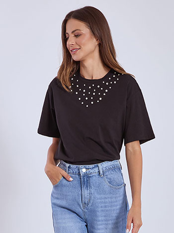 Celestino T-shirt με πέτρες strass SN7958.4695+3 2025