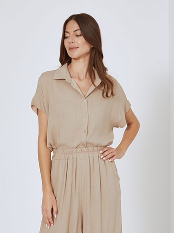 Πουκάμισο μονόχρωμο απο βισκόζη SN8011.3284+3