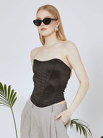 Celestino Μπλούζα strapless σατέν SN9423.4332+2