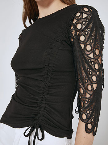 Μπλούζα με μανίκι απο δαντέλα SN9423.4582+2