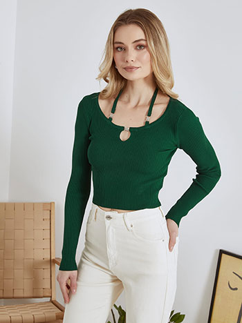 Celestino Crop top ριπ με strass SN9423.4589+4 2025