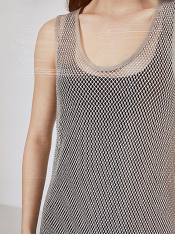 Φόρεμα μίνι δίχτυ με strass SN9423.8816+2 φωτογραφία