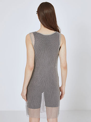 Φόρεμα μίνι δίχτυ με strass SN9423.8816+2 φωτογραφία