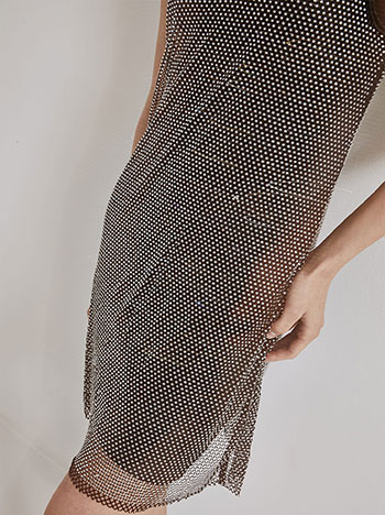 Φόρεμα μίνι δίχτυ με strass SN9423.8816+1 φωτογραφία
