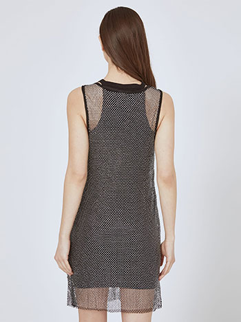 Φόρεμα μίνι δίχτυ με strass SN9423.8816+1 φωτογραφία