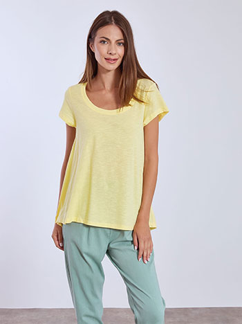 T-shirt με καμπύλη στο τελείωμα SN9489.4163+1