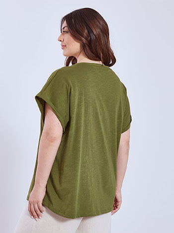 Μπλούζα με γυριστό μανίκι SN9489.4681+2 φωτογραφία