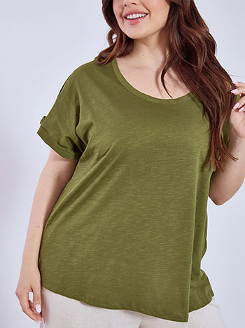 Μπλούζα με γυριστό μανίκι SN9489.4681+2 φωτογραφία