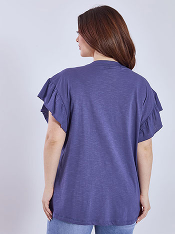 Μπλούζα βαμβακερή με βολάν SN9489.4686+6 φωτογραφία