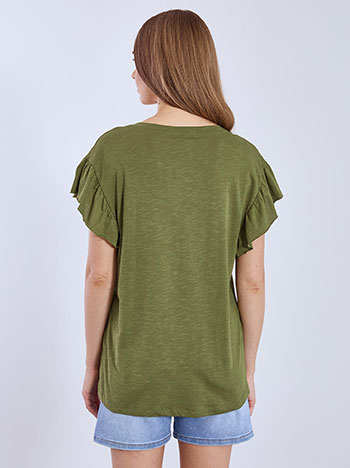 Μπλούζα βαμβακερή με βολάν SN9489.4686+2 φωτογραφία